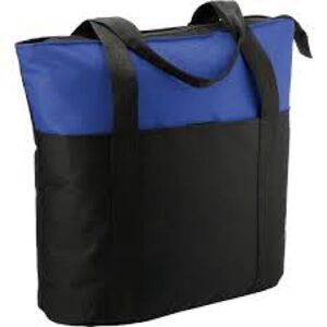 Men's Black and Blue Laptop Tote Bag